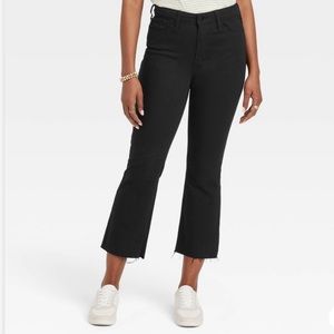 Black cropped jeans - size 4